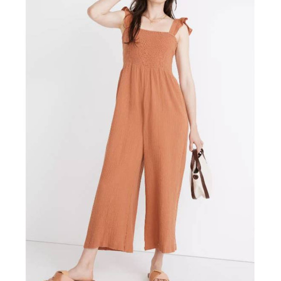 Madewell Pants - Madewell Jumpsuit Lightspun Lucie Flutter-Sleeve NWT 8